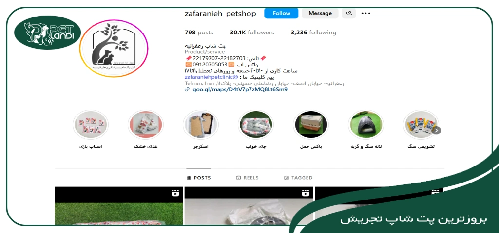پت شاپ زعفرانیه