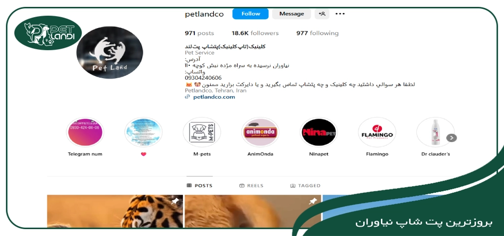 پت شاپ پت لند نیاوران
