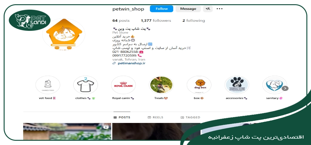 پت شاپ پت وین زعفرانیه