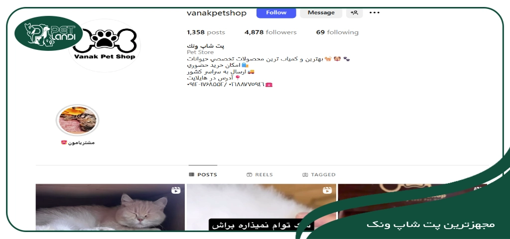 پت شاپ ونک در تهران