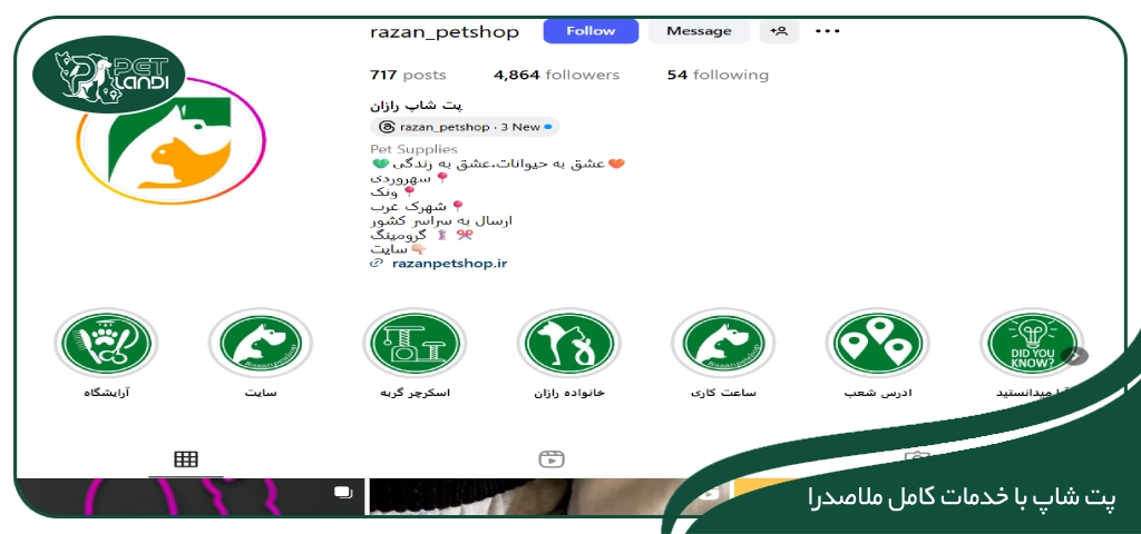 بهترین پت شاپ ملاصدرا